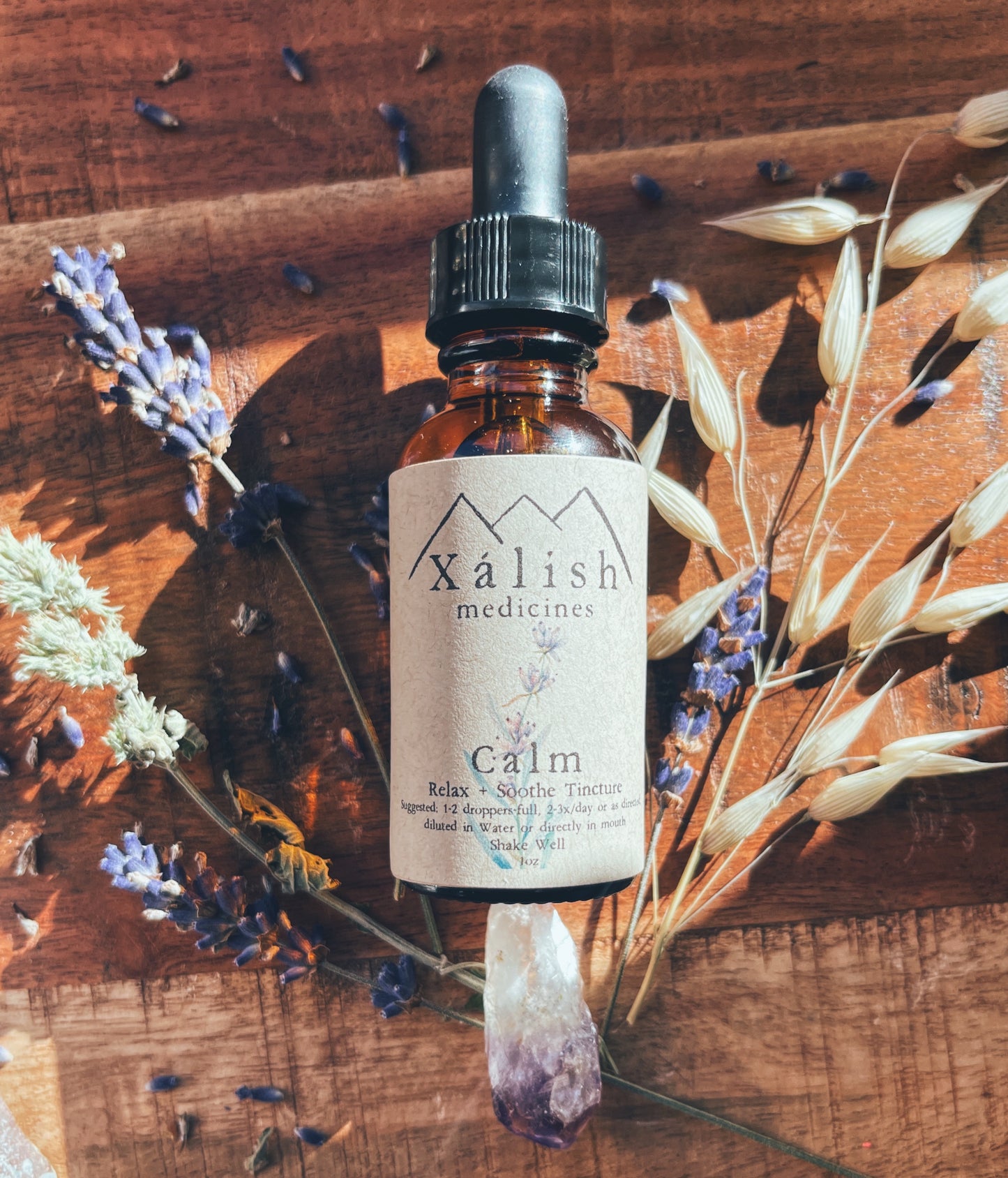 Calm {anxiety support} with Lavender, fresh Milky Oats, Skullcap & Catnip