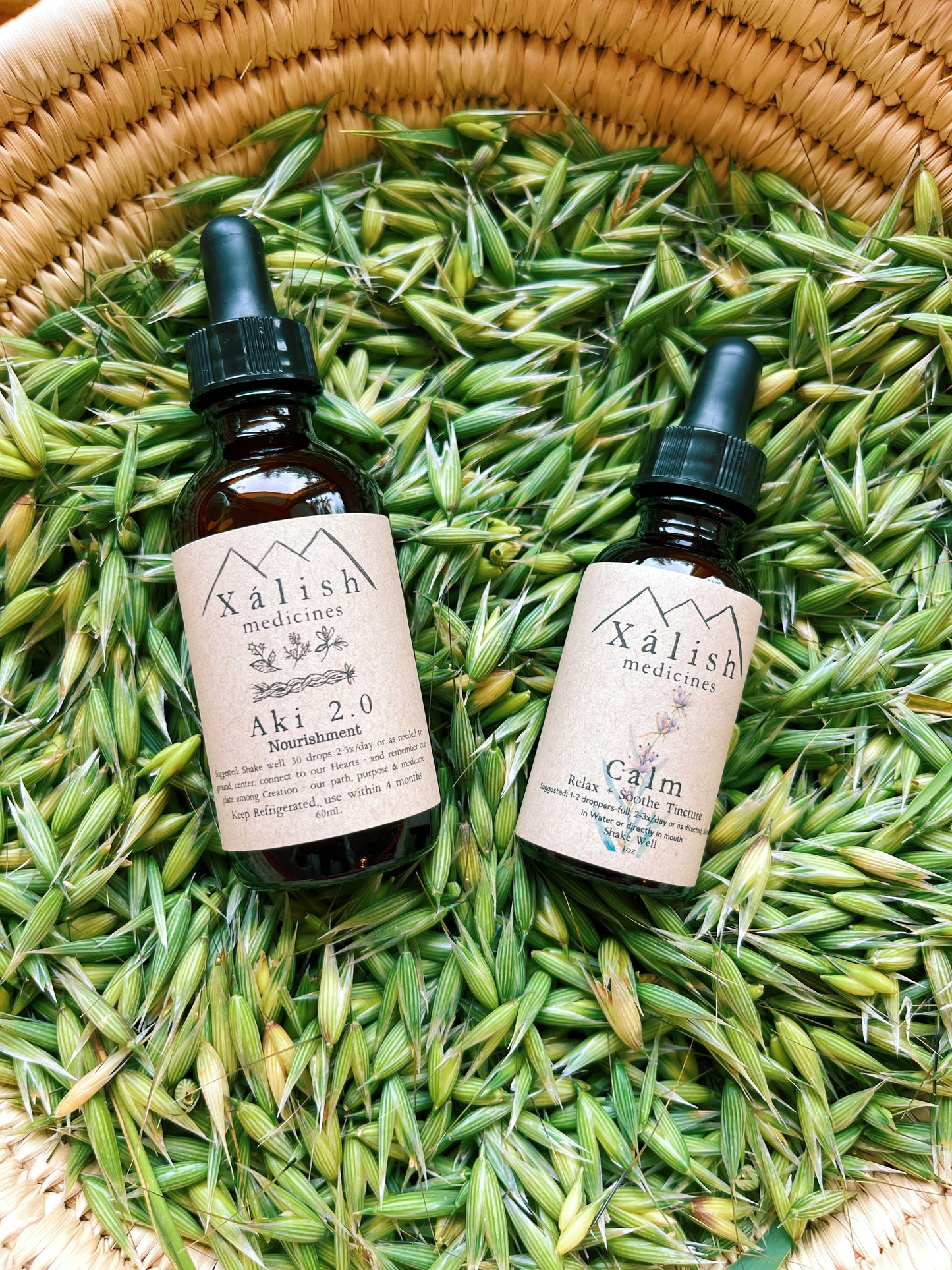 Calm {anxiety support} with Lavender, fresh Milky Oats, Skullcap & Catnip