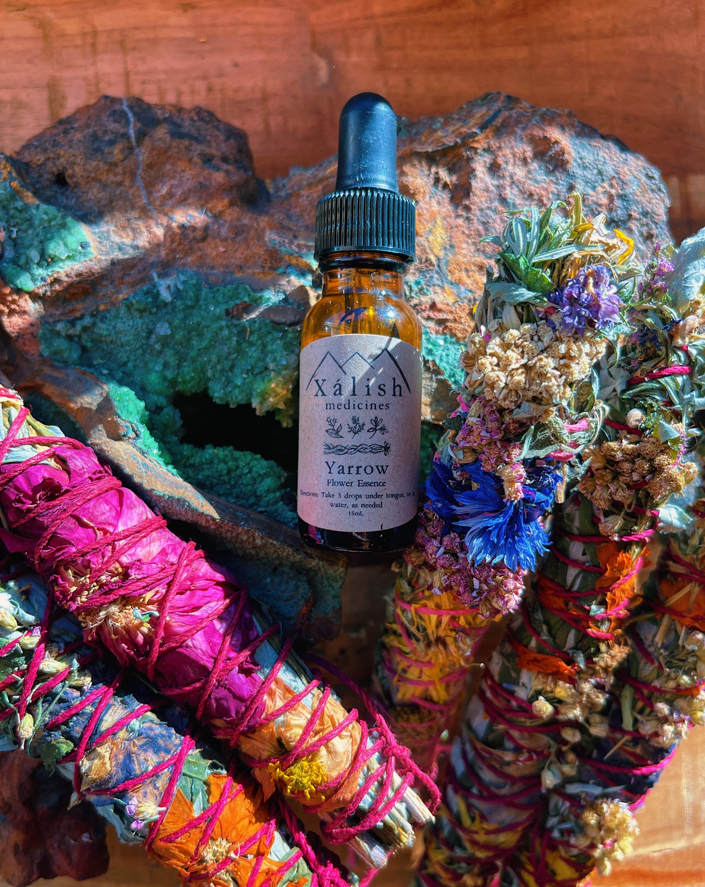 Mugwort + Flower wand bundle {Plant Medicine Flower Wand + Yarrow Flower Essence}