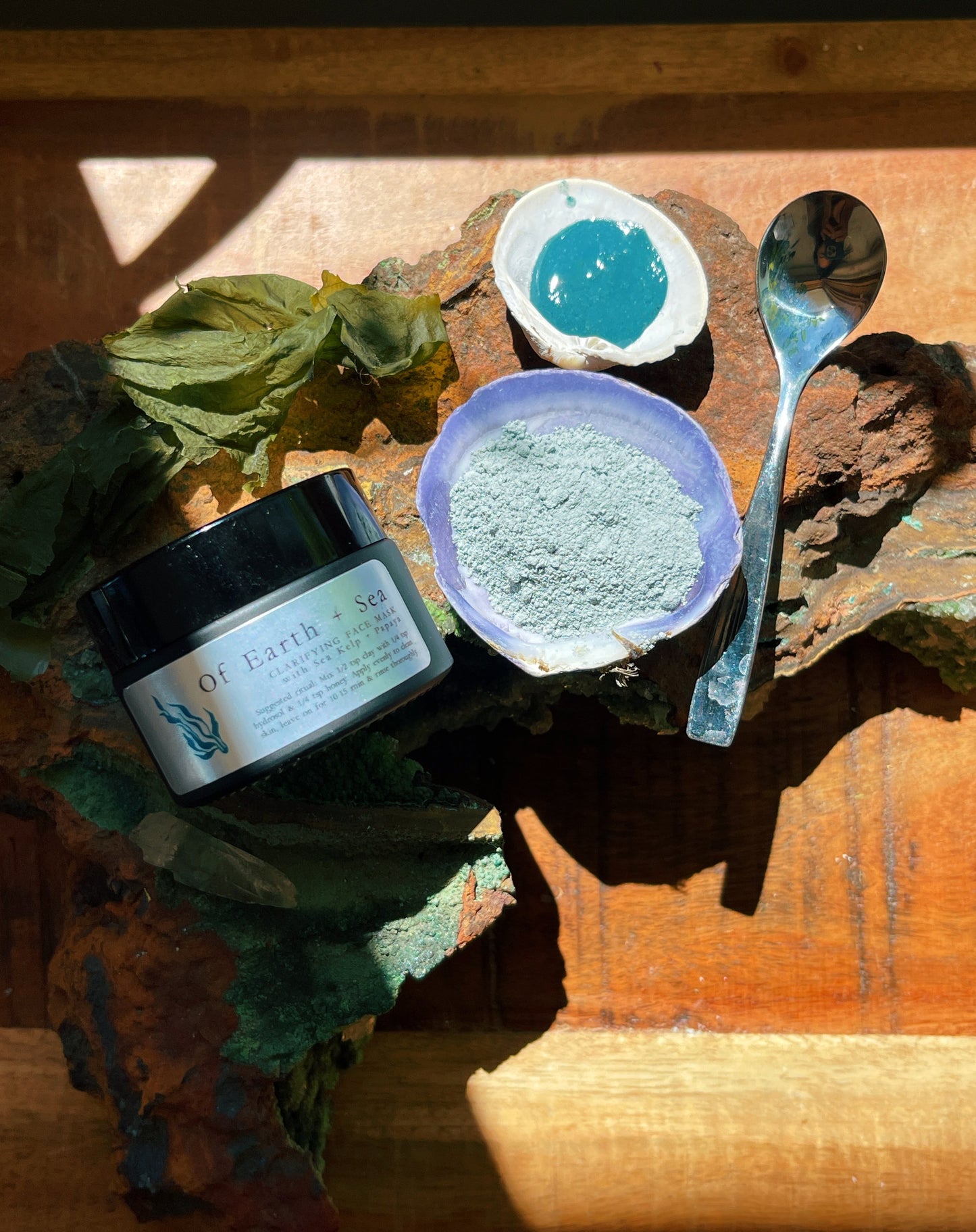 Of Earth + Sea {Seaweed & Blue Clay rejuvenating + brightening face mask}