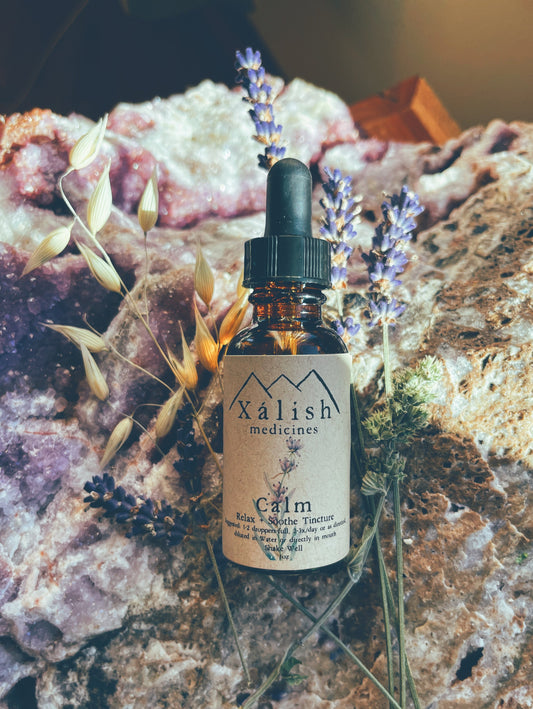 Calm {anxiety support} with Lavender, fresh Milky Oats, Skullcap & Catnip