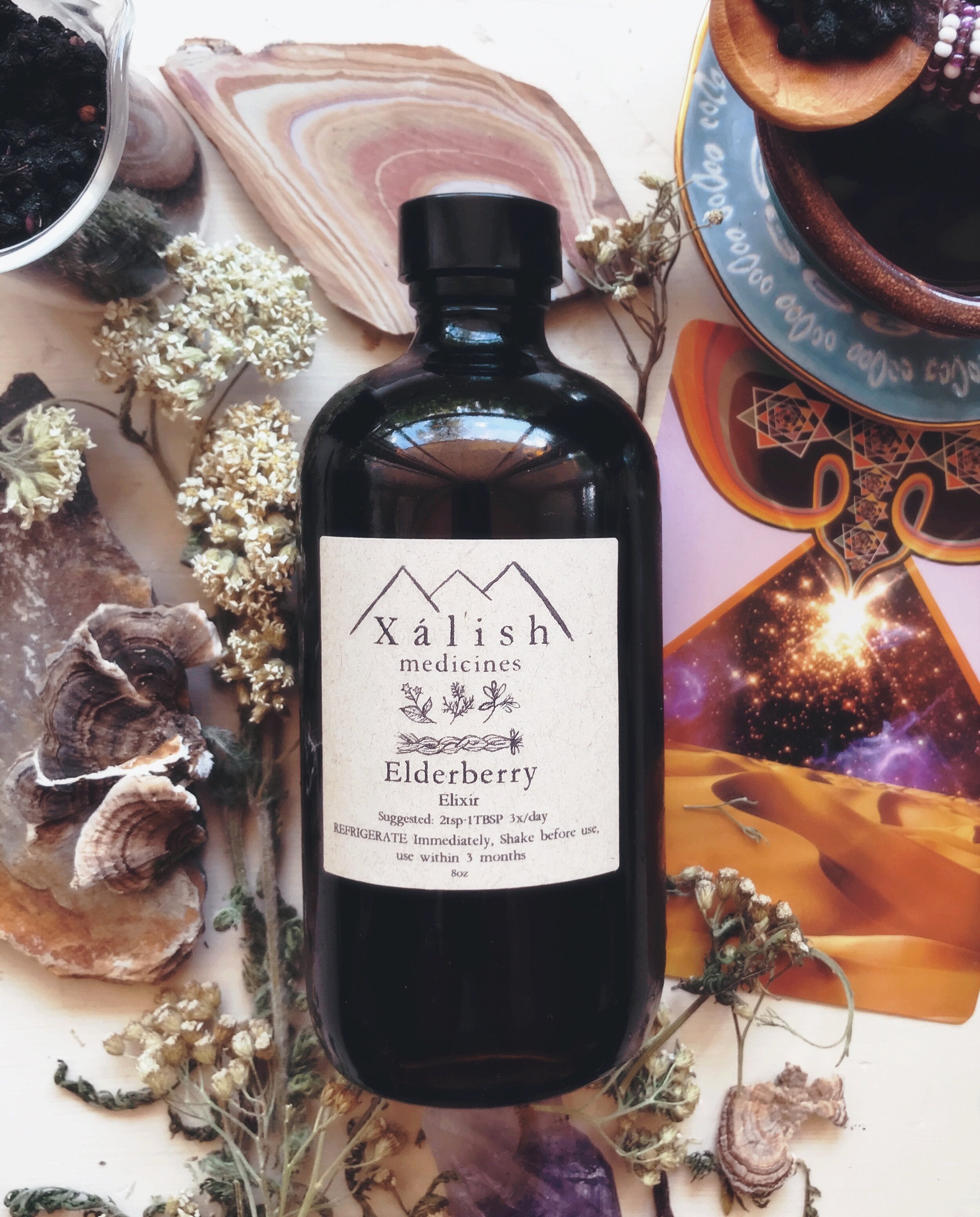 Elderberry {Mit'íp/Bibigwemin} Herbal Immune Elixir – Xálish Medicines